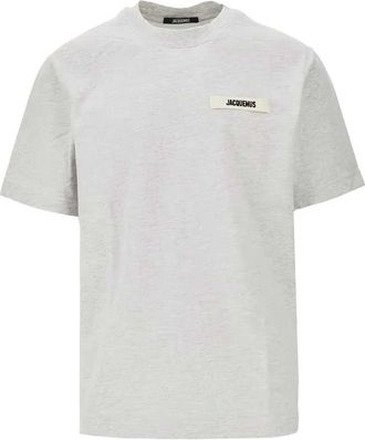 Jacquemus T-shirt met Grosgrain-logoapplicatie