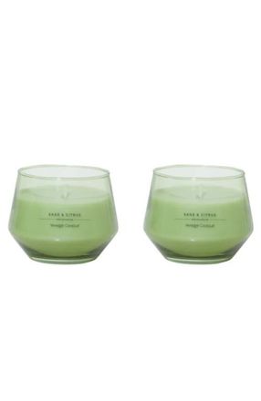 Yankee Candle Company Sage & Citrus Studio Candle with Essential Oils, Set of 2 in Green at Nordstrom