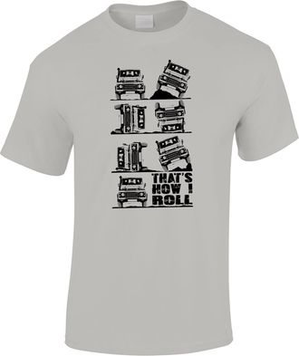 Bang Tidy Clothing Mens This is How I Roll 4X4 Four Wheel Drive 4WD Off Road T Shirt Light Grey XXL