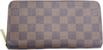 Louis Vuitton Pre-owned Long wallet (bi-fold) - Dames - Vintage Accessoires - Bruin - ONE Size - Vintage