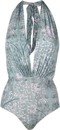 Clube Bossa Deneuve halterneck swimsuit - women - Polyamide/Elastane - G - Blue