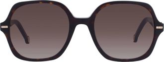Carolina Herrera Brown Shaded Square Ladies Sunglasses HER 0106/S 0O63/HA 55