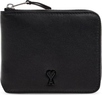 Ami De Coeur Compact Wallet - unisex - Portefeuilles - Zwart - ONE Size - Katoen - Accessoires