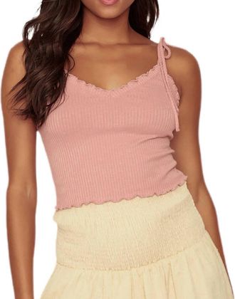 Lost + Wander Marilyn Love Knit Cami In Pink
