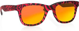 Italia Independent II 0090 ZEB.053 Womens Sunglasses Red Size 50