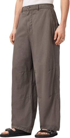 AllSaints Echo Wide Leg Trousers in Gull Grey at Nordstrom, Size 30