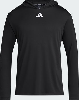 adidas Mens adidas D4T Long Sleeve Lightweight Hoodie