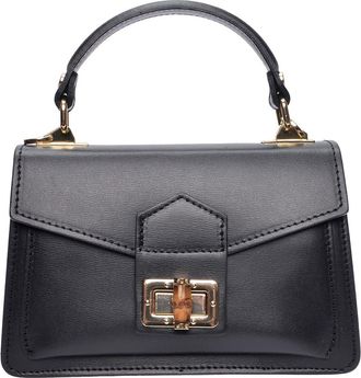 Roberta M Zwart Rundleer Tas