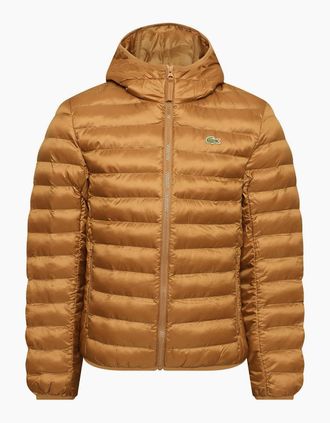 Lacoste Mens Puf Jacket - Brown - Size: 38/Regular