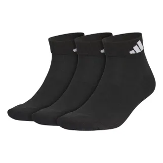 adidas Cushioned Sportswear Ankle Socks 3 Pair Pack Black JC9271