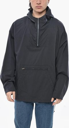 Givenchy Cotton-Blend Anorak with Hood and Half Zip Givenchy