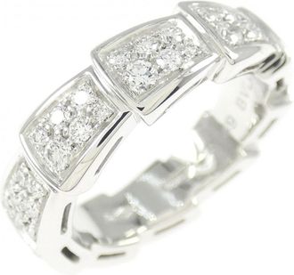 Bulgari White Gold White Gold (18K) Band Ring (Pre-Owned)