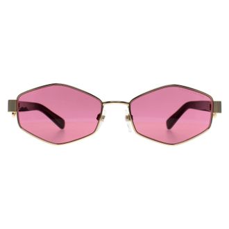 Marc Jacobs Oval Womens Gold Black Pink 496/S Metal - One Size