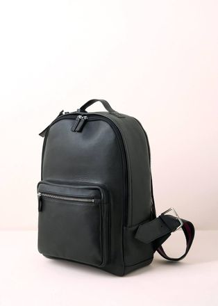Truly Beauty Leather Unisex Backpack in Black