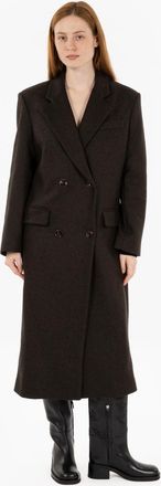 Sessun Cappotto lungo doppiopetto Nara teck