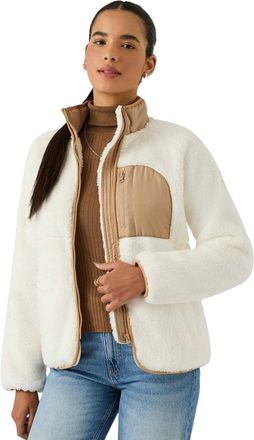 Reebok Dames Double Monkey Fleece Jacket (Cr&egrave;me)