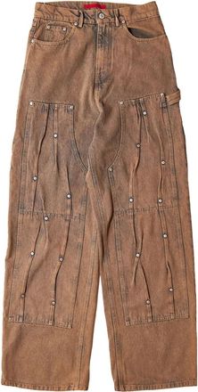 Kusikohc Jeans con dettaglio rivetto - Marrone