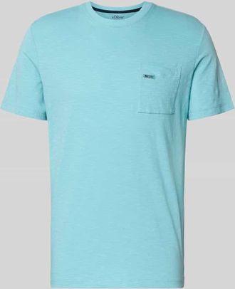 s.Oliver Red Label Regular Fit T-Shirt aus reiner Baumwolle in Tuerkis, Gr&ouml;&szlig;e XXXL