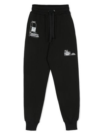 Dolce & Gabbana Pantaloni sportivi con stampa DGVIB3 - Nero