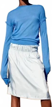 Helmut Lang Midi Skirt In Blue