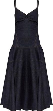 Jacquemus De-N&icirc;mes Pina Denim Jurk - Dames - Casual kleedjes - Blauw - XS - Denim - Kleedjes