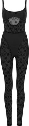 Marine Serre Moonogram Mesh Catsuit