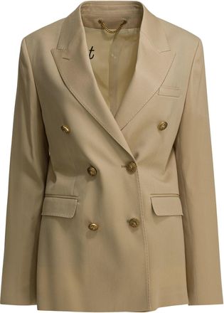Golden Goose Double Breasted Blazer In Virgin Wool