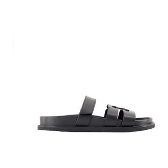 Tory Burch Womens Sandals Black Calfskin