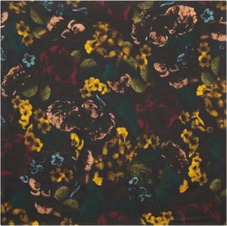 Bolongaro Trevor Womens Bouquet Silk Printed Scarf - Black/Multicolour - One Size