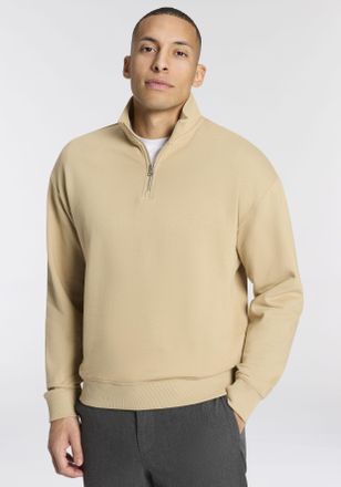 HUGO BOSS Sweatshirt HUGO Durty, Herren, Gr. XXL, medium beige269, Sweatware, Obermaterial: 100% Baumwolle, unifarben, relaxed fit normal, hoch geschlossener Au
