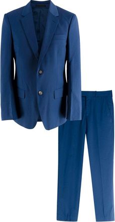 Alexander McQueen Indigo Blue Blazer and Trouser Suit Size S