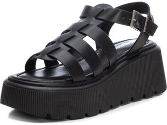 Refresh 171862, Womens Sandal, Black, 39 EU, Black/White, 7 UK