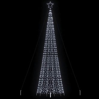 vidaXL &Aacute;rbol De Navidad Led Con Estacas 1534 Leds Blanco Fr&iacute;o 500 Cm Vidaxl