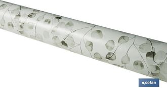 cofan Rollo De Hule Dise&ntilde;o Eucalipto 1,40 X 20 M, Hule Que Cuenta Con Un Dise&ntilde;o Moderno Con Hojas De Eucalipto Para A&ntilde;adir Un Toque De Personalidad A Cualqu