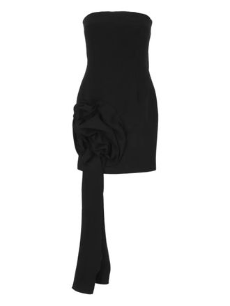 Marella rosette strapless dress - women - Triacetate/Polyester/Polyester - 36 - Black