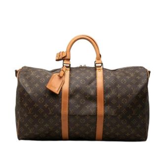 Louis Vuitton Pre-owned Weekend Bags, female, Brown, Size: ONE SIZE Pre-owned Keepall Bandouliere 50