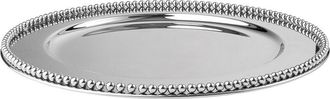 Godinger Perles Steel Plate Charger