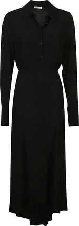 Patrizia Pepe Viscose Long-Sleeve Midi Dress