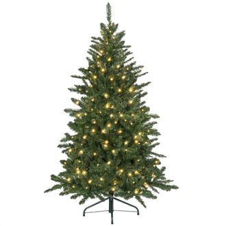HOMCOM &Aacute;rbol de navidad 97x97x150 cm verde