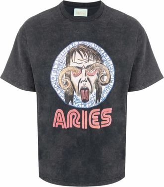 Aries Tops - Heren - T-shirts - Zwart - M - Katoen - Tops