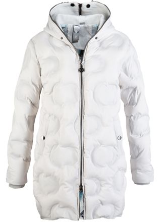 Deproc Steppmantel DEPROC ACTIVE GILMOUR MEGATE LONG WOMEN, Damen, Gr. 36/38 (M), weiss (wei&szlig;), 100% Polyester, mit Gummizug, M&auml;ntel Steppmantel, auch in Gro