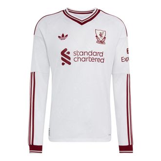 adidas Liverpool FC 26/27 Away Authentic Jersey Long Sleeve White KB8308
