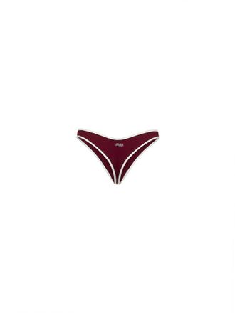 MC2 Saint Barth Womens Bikini Bottom Naomi Burgundy Polyamide Swimwear Sea Clothing