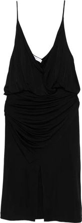 Iro Helya Wikkeljurk - Dames - Wikkelkleedje - Zwart - XS - Kleedjes