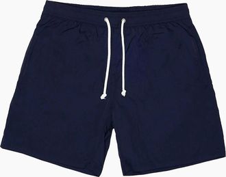 Aquascutum Mens AQUASCUTUM CLUB CHECK POCKET BEACH SHORTS NAVY - Size: 32/34