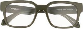 Off-white Style 80 Square Optical Glasses in Military Green at Nordstrom Rack