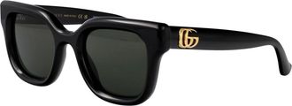 Gucci Zonnebrillen - Dames - Zonnebrillen - Zwart - 49 MM - Accessoires