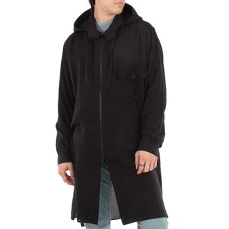 Yohji Yamamoto A-Zipper Hood Cellulose Top, Brand Size 2 (Small)