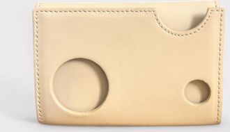 Off-white Womens Burrow Mini Wallet Camel - Beige Cotton - One Size
