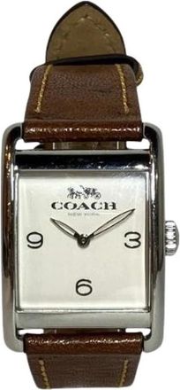 Coach Pre-owned Watches, female, White, Size: ONE SIZE Pre-owned Stainless Steel Quartz Watch